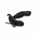 360 Plug Rechargeable Silicone Rotating and Vibrating Prostate Stimulator with Remote Black 5" Silicone Remote