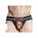 3D Rubber Huffer Jockstrap Black/Red