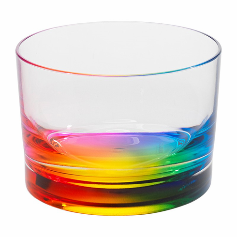 Acrylic Dinnerware/Bowl Rainbow 6" Teardrop
