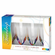 Acrylic Dinnerware/Tumblers - 4 pc Set Rainbow 14 oz Teardrop
