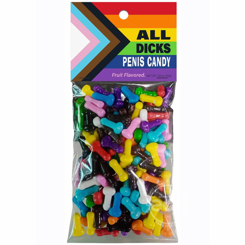 All Dicks Penis Candy Assorted Multicolor 3.8 oz
