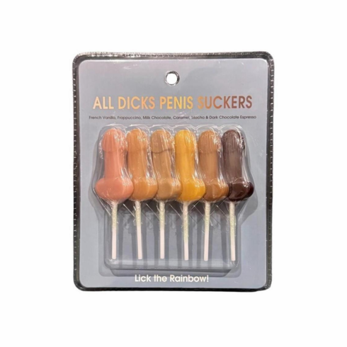 All Dicks Penis Suckers - 6/pk Assorted