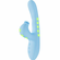 Andria LED Rechargeable Silicone Dual Motor G-Spot VIbrating and Tap Clit Stimulator 5" Blue