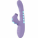 Andria LED Rechargeable Silicone Dual Motor G-Spot VIbrating and Tap Clit Stimulator 5" Lavendar