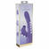Andria LED Rechargeable Silicone Dual Motor G-Spot VIbrating and Tap Clit Stimulator 5" Lavendar