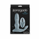 Apex Rechargeable Silicone Prostate Massager with Remote Gray 4.6" Silicone Remote