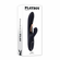 Aureus Rechargeable Silicone Triple Motor Vibrator with Remote Black 8.9" Silicone Remote