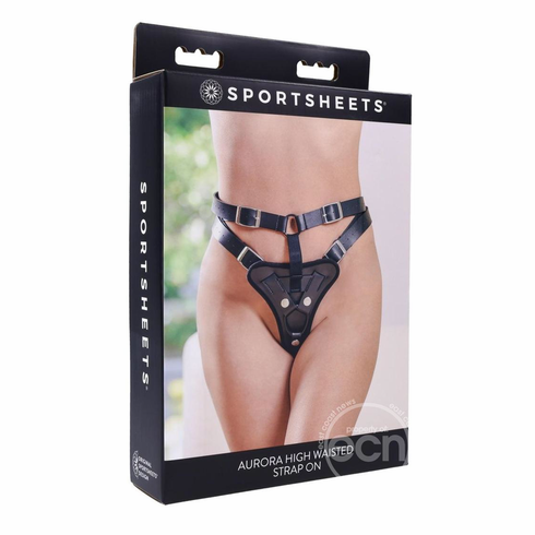 Aurora High Waisted Strap-On Black Adjustable