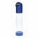 Automatic Waterproof Rechargeable Silicone Penis Pump  Metal Blue 7.8"