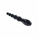 Backdoor Baton Rechargeable Silicone Anal Beads Black 6.7" Silicone