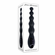 Backdoor Baton Rechargeable Silicone Anal Beads Black 6.7" Silicone