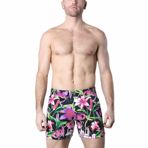 Balboa Hybrid Swim Short Floral Purple
