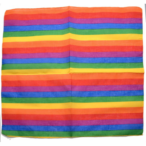 Bandana/Handkerchief Rainbow 21" x 21"