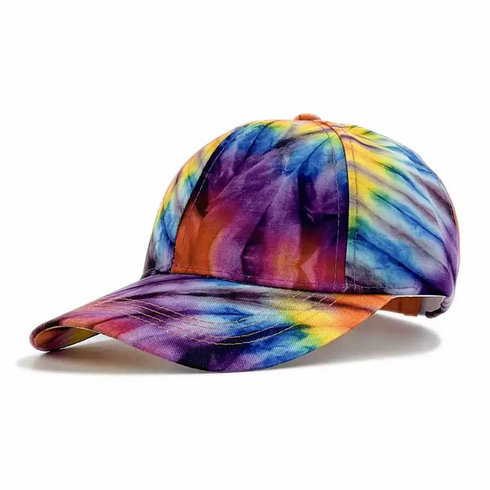 Baseball Caps Tie-Dye Adjustable