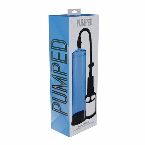 Basic Pump 2 Water Resistant Penis Pump Blue 7.8"