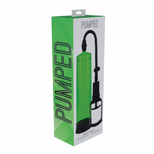 Basic Pump 2 Water Resistant Penis Pump Green 7.8"