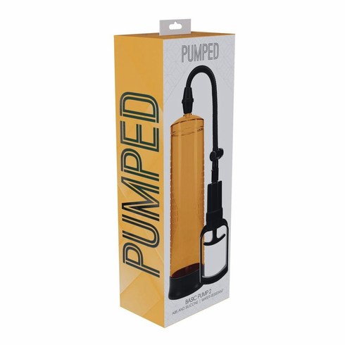 Basic Pump 2 Water Resistant Penis Pump Orange 7.8"