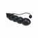 Beaded Inflatable Silicone Anal Plug Black 4.7" Silicone