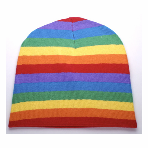 Beanie Cap Rainbow One Size