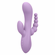 Bend & Hold Triple Rumbler Rechargeable Silicone Triple Stimulation Vibrator Purple 3.7" Silicone