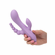 Bend & Hold Triple Rumbler Rechargeable Silicone Triple Stimulation Vibrator Purple 3.7" Silicone