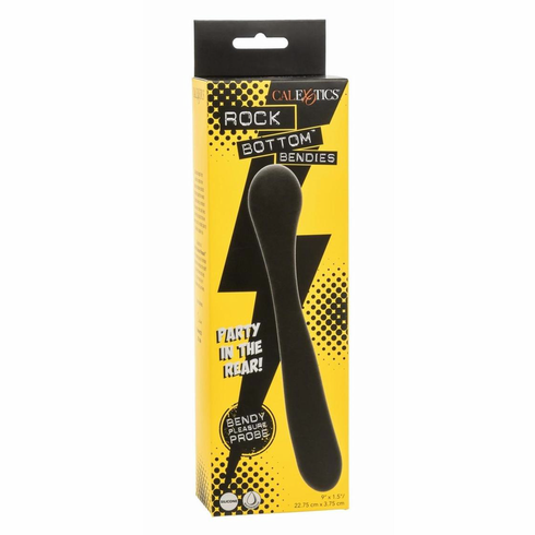 Bendies Bendy Silicone Anal Probe Black 9" Silicone