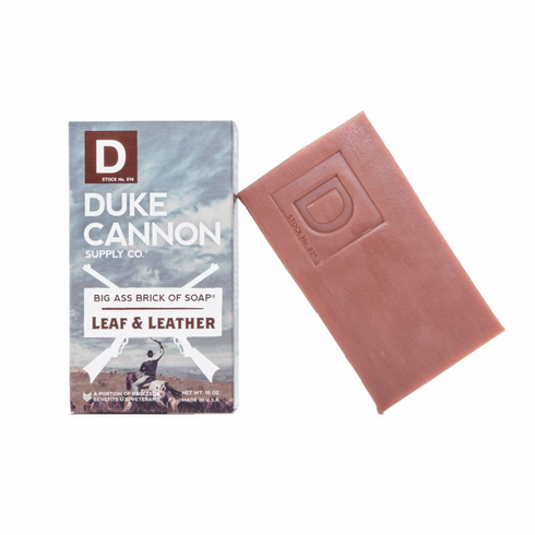 Big Ass Brick of Soap - Leaf and Leather 10 oz Leather