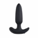 Black Beauty Rechargeable Silicone Vibrating Anal Plug with Remote  Black 4.4" Silicone Remote