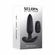 Black Beauty Rechargeable Silicone Vibrating Anal Plug with Remote  Black 4.4" Silicone Remote
