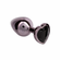 Black Diamond Heart Anal Plug Black L Zinc Alloy