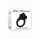 Black Knight Silicone Vibrating Cock Ring Black Adjustable Silicone