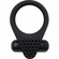 Black Knight Silicone Vibrating Cock Ring Black Adjustable Silicone