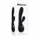 Black Magic Rechargeable Silicone Rabbit Vibrator 4.2" Black