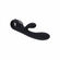 Black Magic Rechargeable Silicone Rabbit Vibrator 4.2" Black