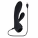 Black Magic Rechargeable Silicone Rabbit Vibrator 4.2" Black