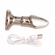 Black Opal Anal Glass Toy with Rechargeable Vibrator Gold 4"