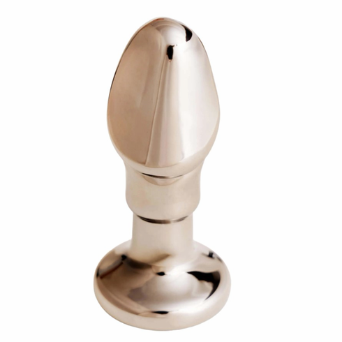 Black Opal Anal Glass Toy with Rechargeable Vibrator Gold 4"