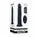 Black Thunder Vibrating Dildo Black 7.5" Silicone Remote