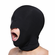 Blow Hole Open Mouth Spandex Hood Black One Size