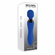Blue Belle Silicone Rechargeable Dual End Vibrating Wand Blue 7.8" Silicone