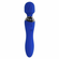 Blue Belle Silicone Rechargeable Dual End Vibrating Wand Blue 7.8" Silicone
