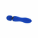Blue Belle Silicone Rechargeable Dual End Vibrating Wand Blue 7.8" Silicone