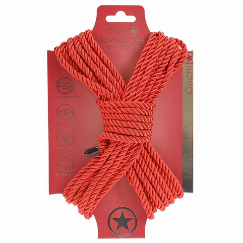 Bondage Rope - Cotton/Poly Red 32'