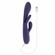 Bow Down Rechargeable Silicone Vibrator with Clitoral Stimulator 5.5" Purple