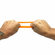 BuFu Cock Ring Orange One Size TPE/TPR/ABS