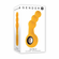 Bumble Rechargeable Silicone Anal Beads Yellow 5.8" Silicone