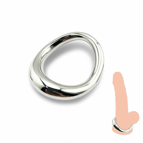 Bumper Cock Ring - Stainless Steel Silver