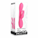 Bunny Kisses Rechargeable Silicone Rabbit Vibrator Pink 7.8" Silicone