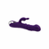 Bunny Punch Rechargeable Silicone Rabbit Vibrator with Twirly G-Spot Head  Purple 9.6" Silicone