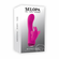 Butterfly Love Rechargeable Silicone Rabbit Vibrator Pink 3.7" Silicone